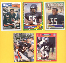 1983-1993 Topps Action Packed OTIS WILSON Chicago Bears 5 Card Lot Rookie RC
