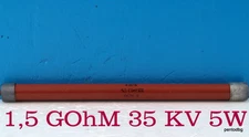 HIGH VOLTAGE POWER NON INDUCTIVE RESISTOR KEV-5 35KV 1.5GOhM  5W TESLA COIL RARE