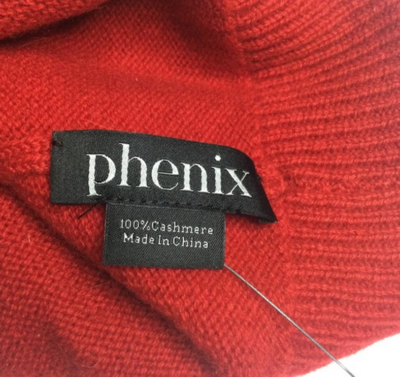 Phenix Red Cashmere Jersey Knit Beanie Hat Luxury Winter Cap OS NWT Phenix Cashmere Knit Hat Red NWT $90 | eBay main image 2
