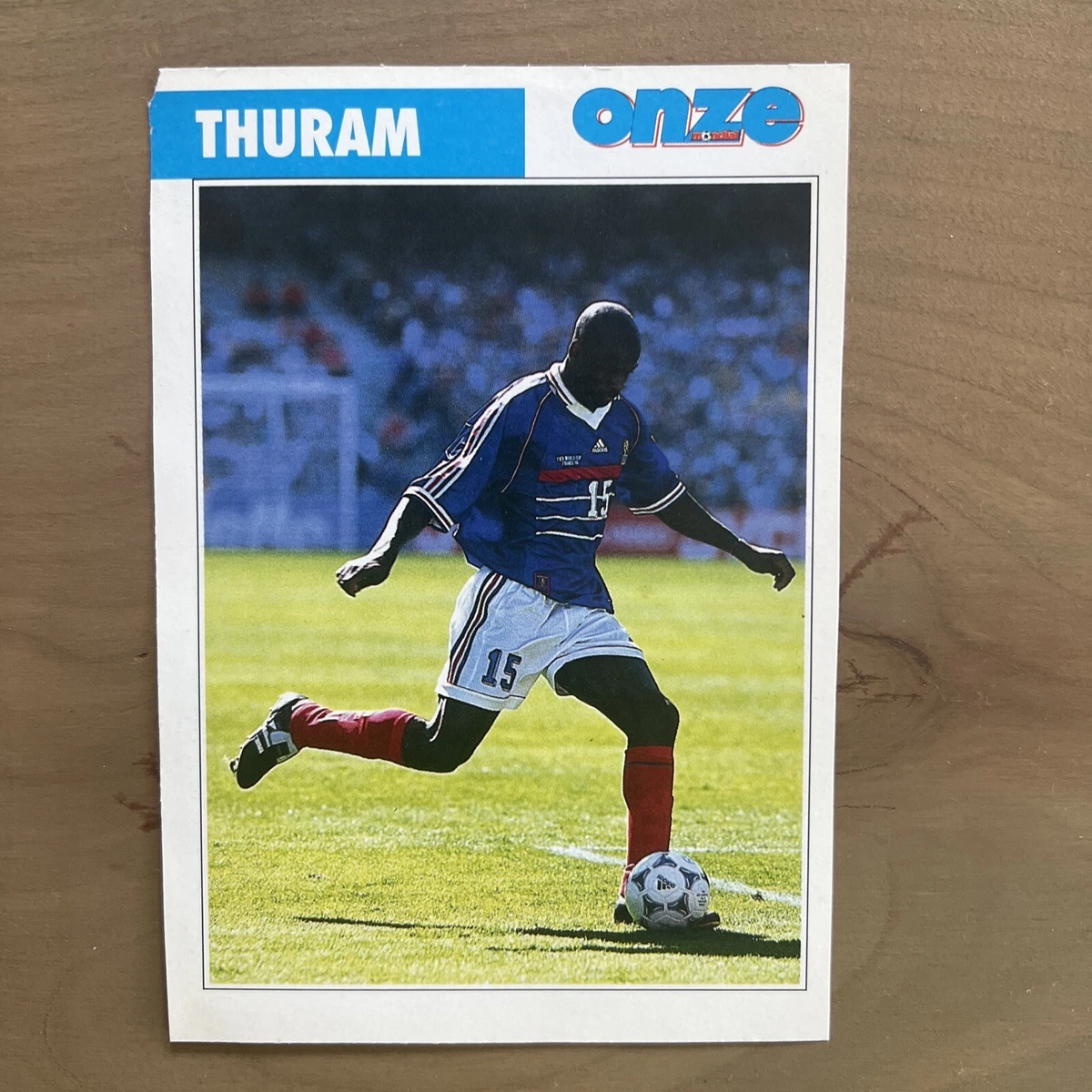 Carte football Zidane France Foot 1998 JPN édition limitée rare modèle