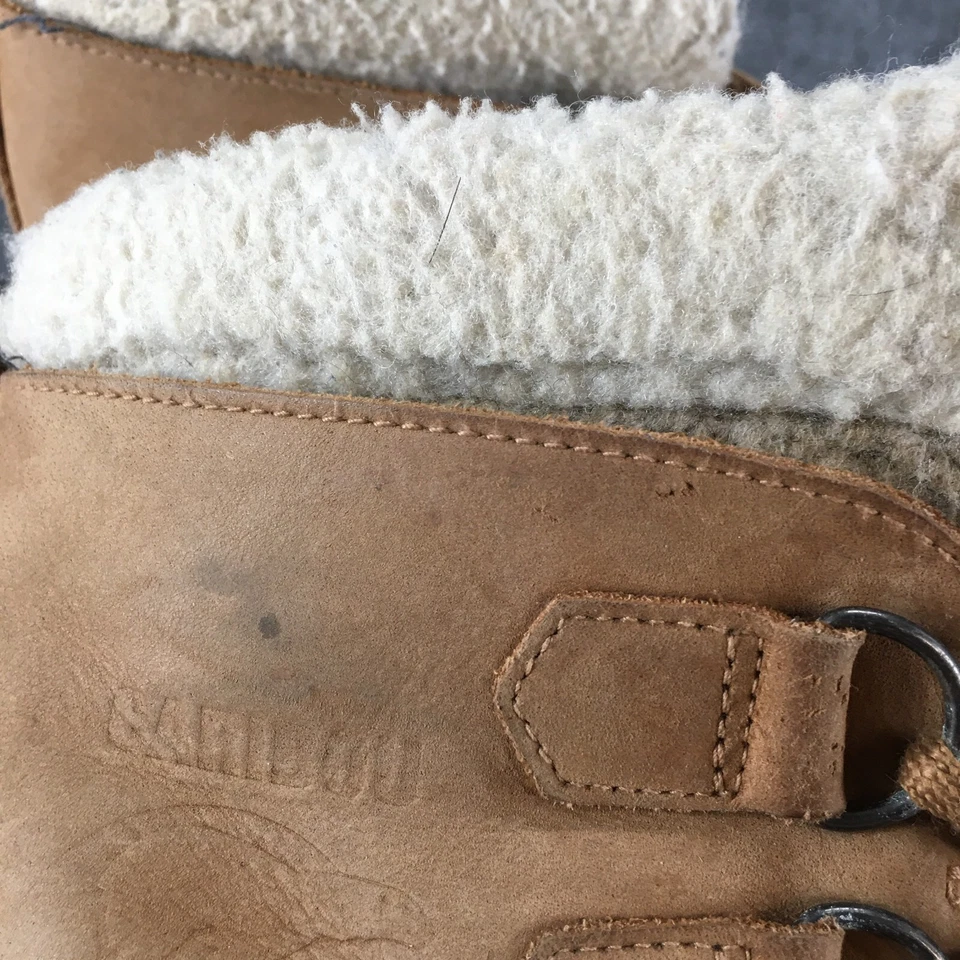 Сапоги Sorel женские 8 Caribou II зимние бежевые на шнуровке комфортные повседневные NL1000-220 - Изображение 4 из 4