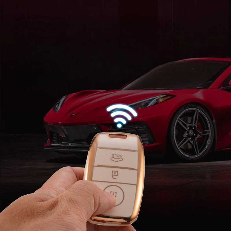 4 Button TPU Key Fob Protective Cover For Kia Sportage Optima Niro Sedona Foto 3 de 4