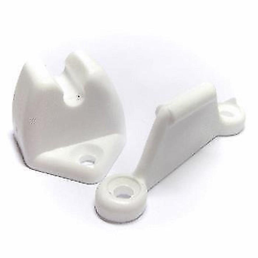 W4 Door Retainer Catch Caravan, Motorhome Accessories WHITE