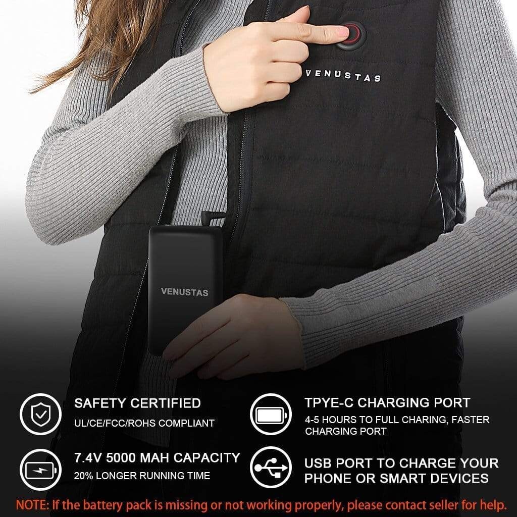 Venustas Women's Heated Vest with Battery Pack 7.4V,2118 eBay