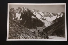 Old postcard Chamonix: 222 Refuge Du Shark Et Massif L'aig Verte