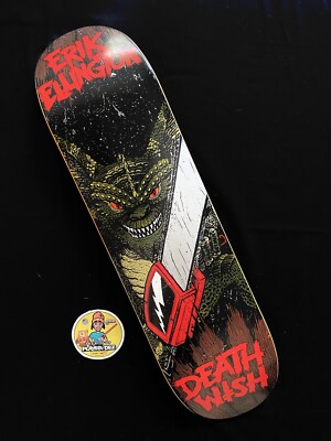 RARE Deathwish GREMLINS Erik Ellington Credo Skateboard Deck 8.25