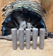 5-  Walnut Turkey Call Striker Tops  Drilled 5/16"