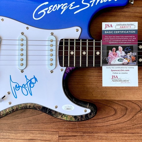 GEORGE STRAIT Signed Guitar Custom Graphics 1/1 JSA COA AMARILLO BY MORNING - Picture 2 of 3