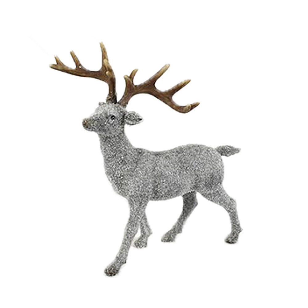 Renna bianca cervo di natale con corna decorazioniaddobbi Natalizie per casa