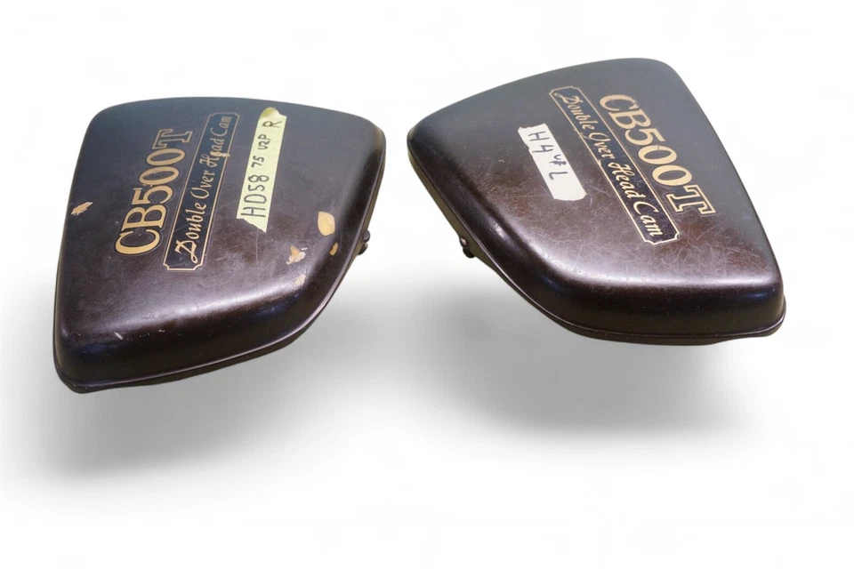 1975-76 Honda CB500T Left Right Side Cover Panel Double Over Head Hd58 *AH39 - Image 4 of 4