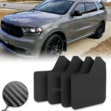 4x Wide Rally Mud Flaps Splash Guard Mudguard Carbon Fiber For Dodge Durango R/T