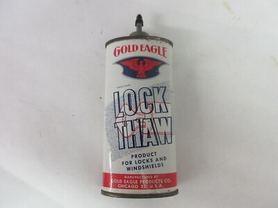 VINTAGE ADVERTISING GOLD EAGLE OILER HANDY OILER OIL AUTO TIN CAN  258-H