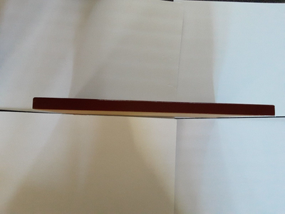 VGC Lang Wall Calendar Frame Holder Wood Burgundy Dark Red | eBay
