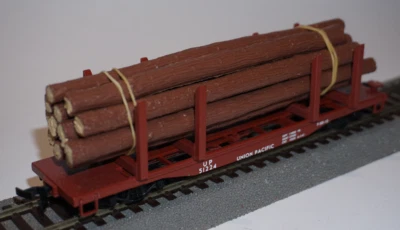 WALTHERS Set 3 wagons à rancher transport de grumes Union Pacific HO 1/87 - Photo 1/4