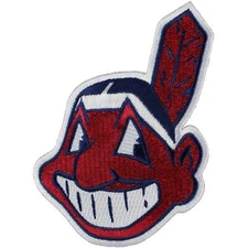 Cleveland Indians Chief Wahoo Jersey Sleeve Official MLB Logo Patch