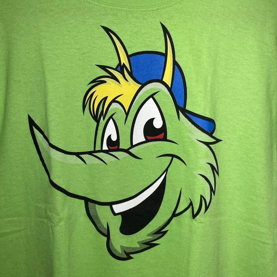 Camiseta Gildan MiLB Sugar Land Skeeters unissex juvenil rosto de mascote Swatson grande - Imagem 3 de 4