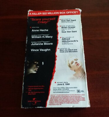 Psycho (1998) on VHS Cult Horror Remake Anne Heche V. Vaughn