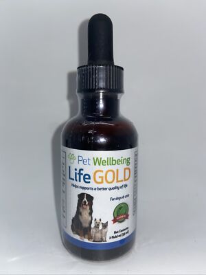 Pet Wellbeing Life Gold, Dog & Cat Natural Herbal Supplement**FAST FREE SHIPPING