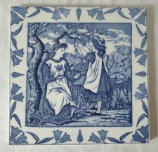 STUNNING WEDGWOOD HELEN MILES LARGE ANTIQUE CALANDER TILE MAY STUNNING WEDGWOOD HELEN MILES LARGE ANTIQUE CALANDER TILE MAY - Image 1