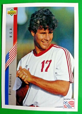 Roy Wegerle, USA N.13-Weltmeisterschaft USA 94 Sammlerkarten Von Upper D.E.C.K.