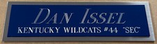 DAN ISSEL KENTUCKY NAMEPLATE FO AUTOGRAPHED Signed BASKETBALL-JERSEY-PHOTO-FLOOR