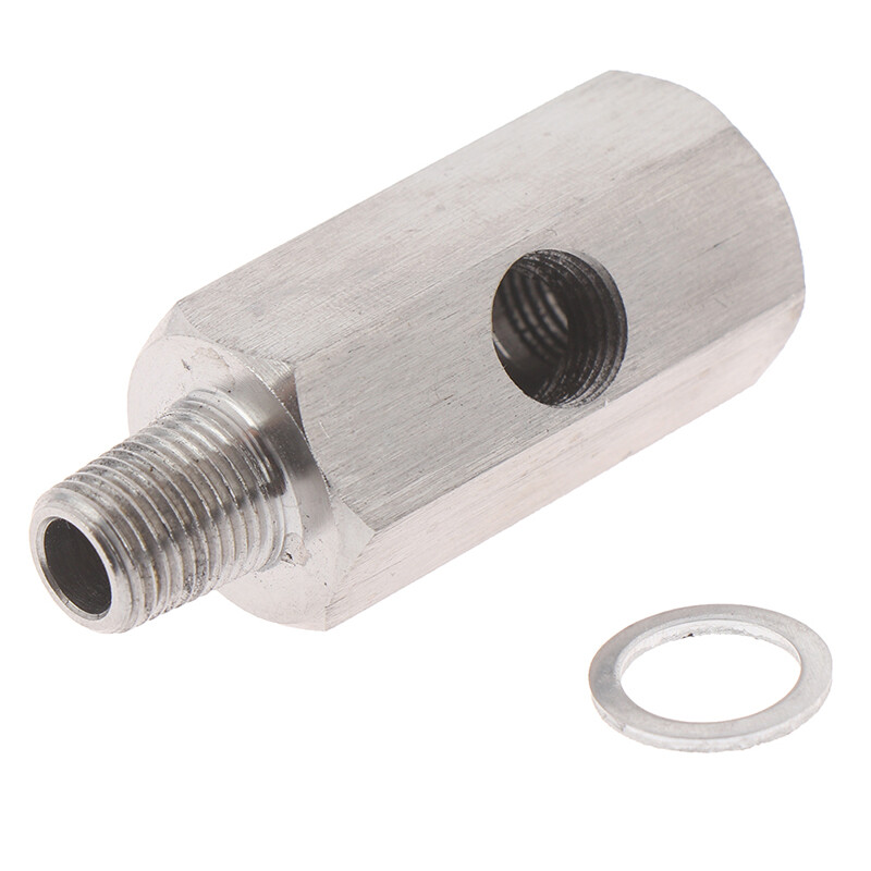 1/8'' BSPT Oil Pressure Sensor Tee to NPT Adapter Turbo Supply Feed