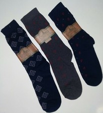 WHOLESALE VINTAGE Boy's PATTERN SOCKS 3 PAIR LOT 5.00 sock size 9-11