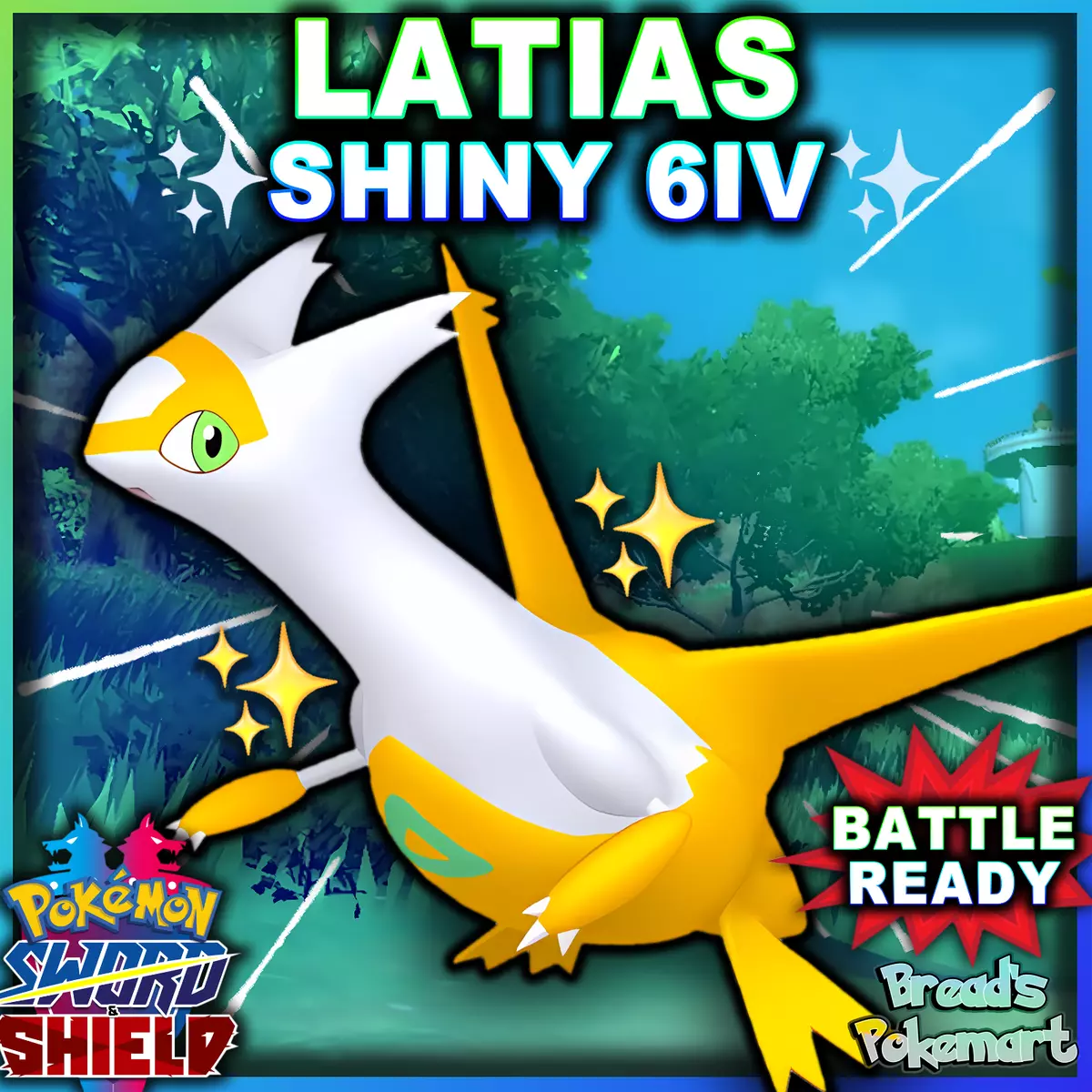 Pokemon Sword and Shield Shiny Palkia 6IV-EV Trained