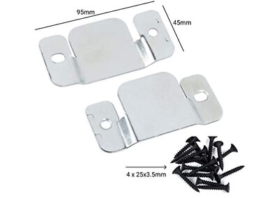 Paar Diwan Bettgestell Verbinder Clips Halterung Diwanbett Sofa mit Schrauben