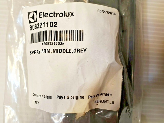 frigidaire dishwasher middle spray arm