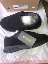 NEW FitVille Women Diabetic Shoes with Warm Fur Lining Slippers 9.5 EW
