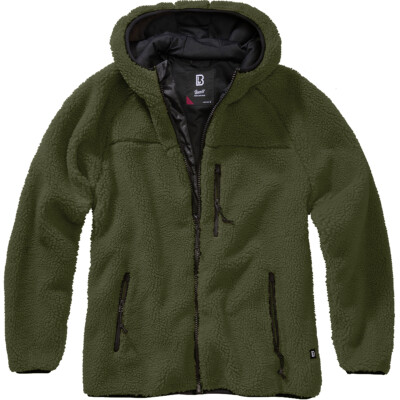 Brandit Ladies Teddyfleece Jacket Stylish Modern Fluffy Warm Streetwear Olive