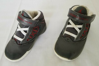 Infant Size 6C Grey Nike Air Jordan Flight The Power TD Casual Shoes 487210-004