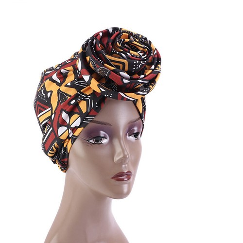 Große Blume Turban afrikanische Haube muslimische Frauen Hijab Mütze Kappe Mützen Haarausfall - Bild 23 von 28