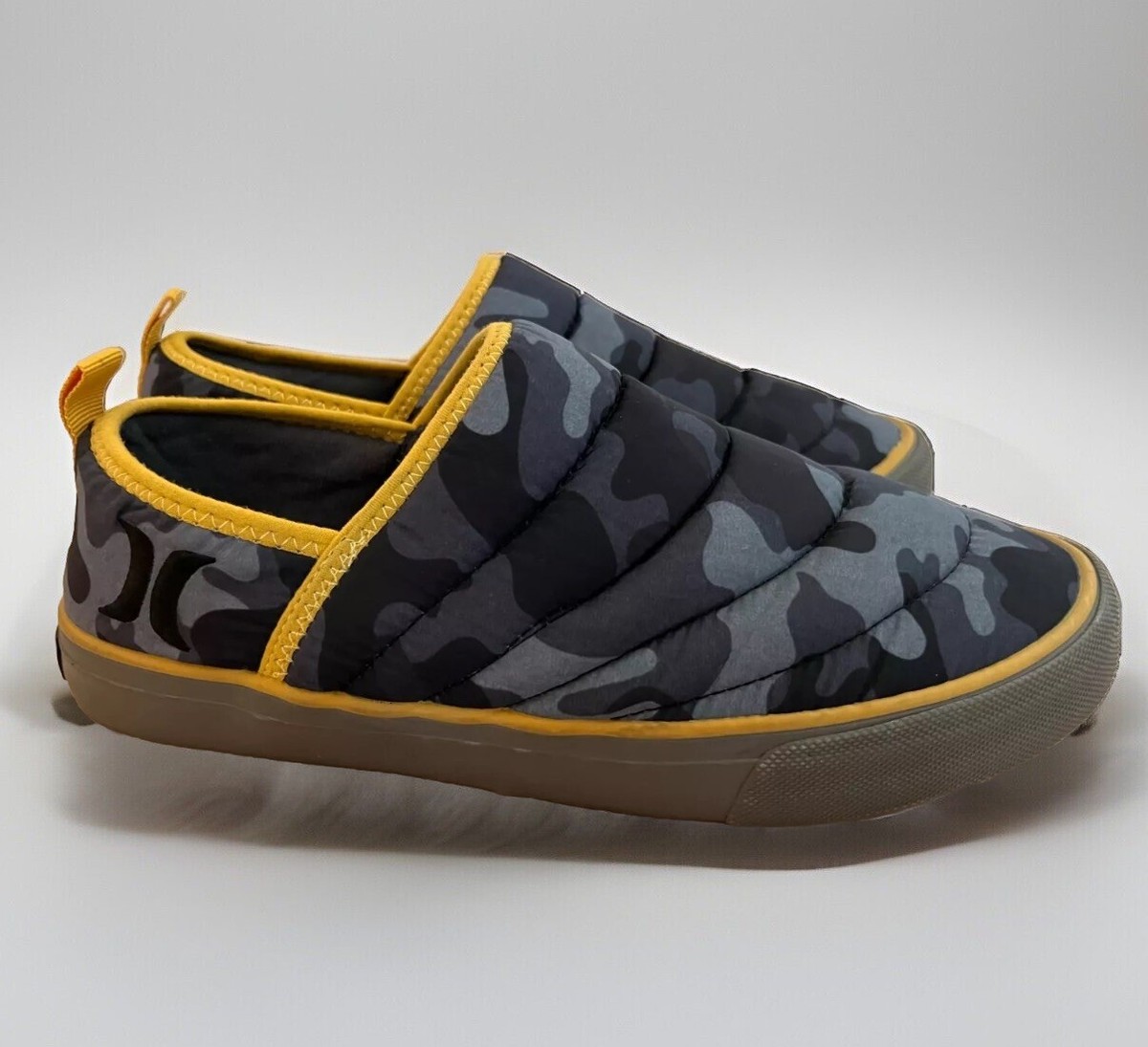 Hurley Puff Chukka Slip-On Shoes Mens Size 8 Grey Black Camo 