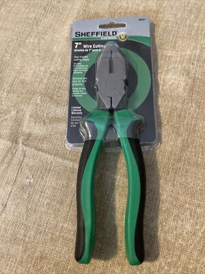NEW SHEFFIELD 7 INCH WIRE CUTTING PLIERS SHORT JAWS  #58557