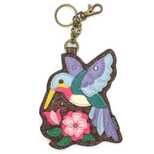 Chala HUMMINGBIRD Key Fob / Coin Purse Keychain Purse Accessory Bird Lover NWT