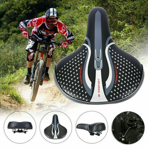 Wide Big Bum Bike Bicycle Gel Extra Sporty Soft Pad Saddle Seat Cushion Adults - Picture 3 of 12