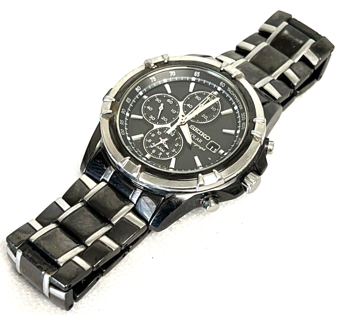 さぶろう Seiko Men's Chronograph Champange Dial 10ATM Steel Gold 42mm
