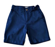 Old Navy Blue School Uniform Shorts Child Youth Size 7 Adjustable Flat Front