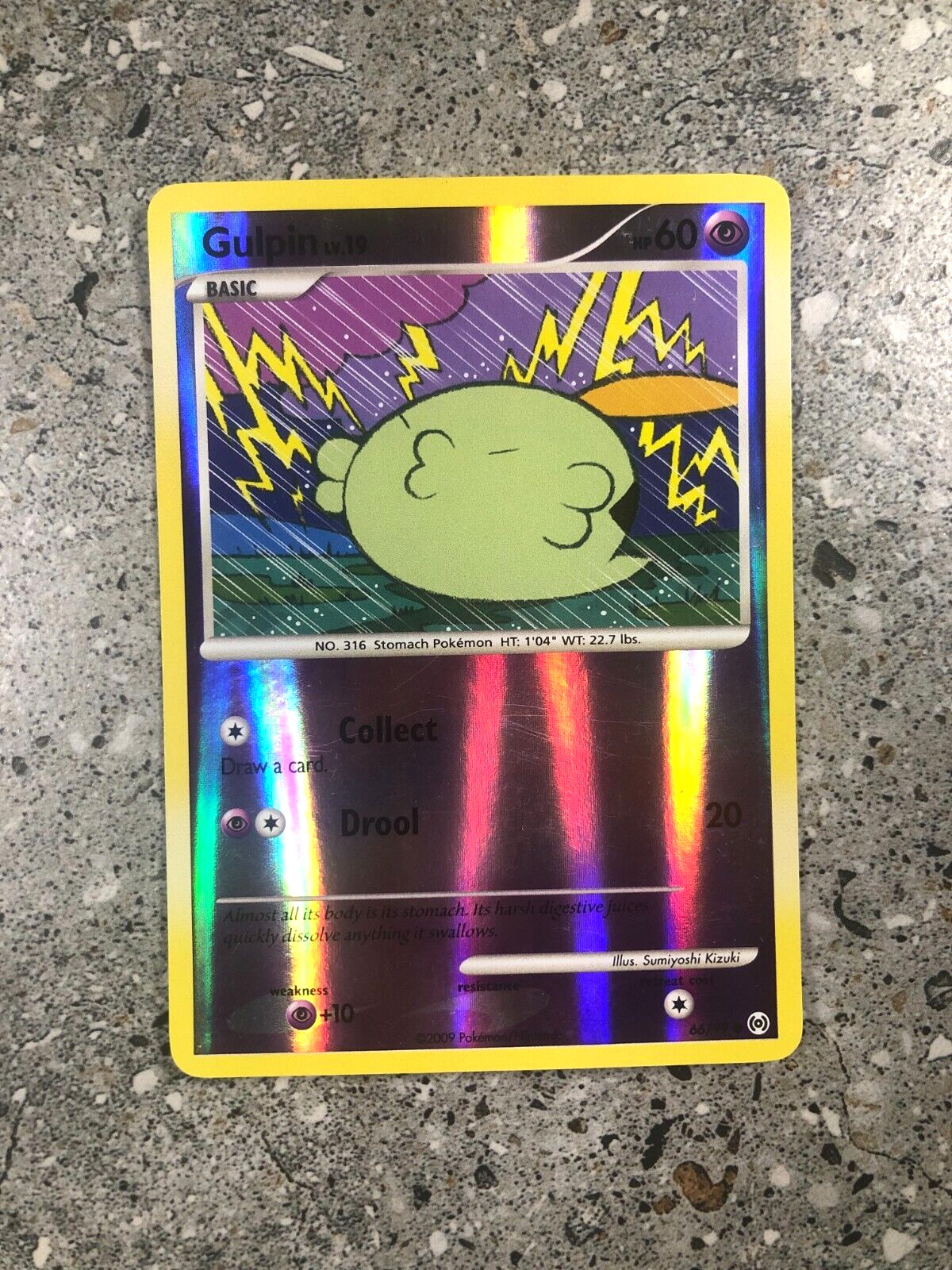 Pokemon TCG Cards Gulpin 66/99 Platinum Arceus Reverse Holo EXC