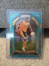 2020-21 Panini Prizm EPL Adama Traore Teal Breakaway Prizm #019/49 Wolves XX9