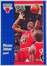 1991-92 Fleer Michael Jordan #29 Chicago Bulls HOF