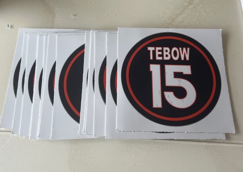 (1) Tim Tebow #15 4x4 Aufkleber Autoaufkleber - Bild 3 von 3