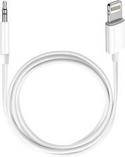 Apple MFi Certified Lightning to 3.5mm AUX Cable - Reliable 3.3ft Audio Adapter