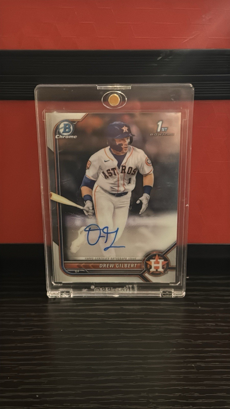 2022 Bowman Draft Chrome Drew Gilbert Auto #CDA-DG 1st Bowman SF Giants Prospect