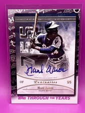 2021 Topps Through the Years Facsimile Reprints Hank Aaron #TTY-15 Blue A