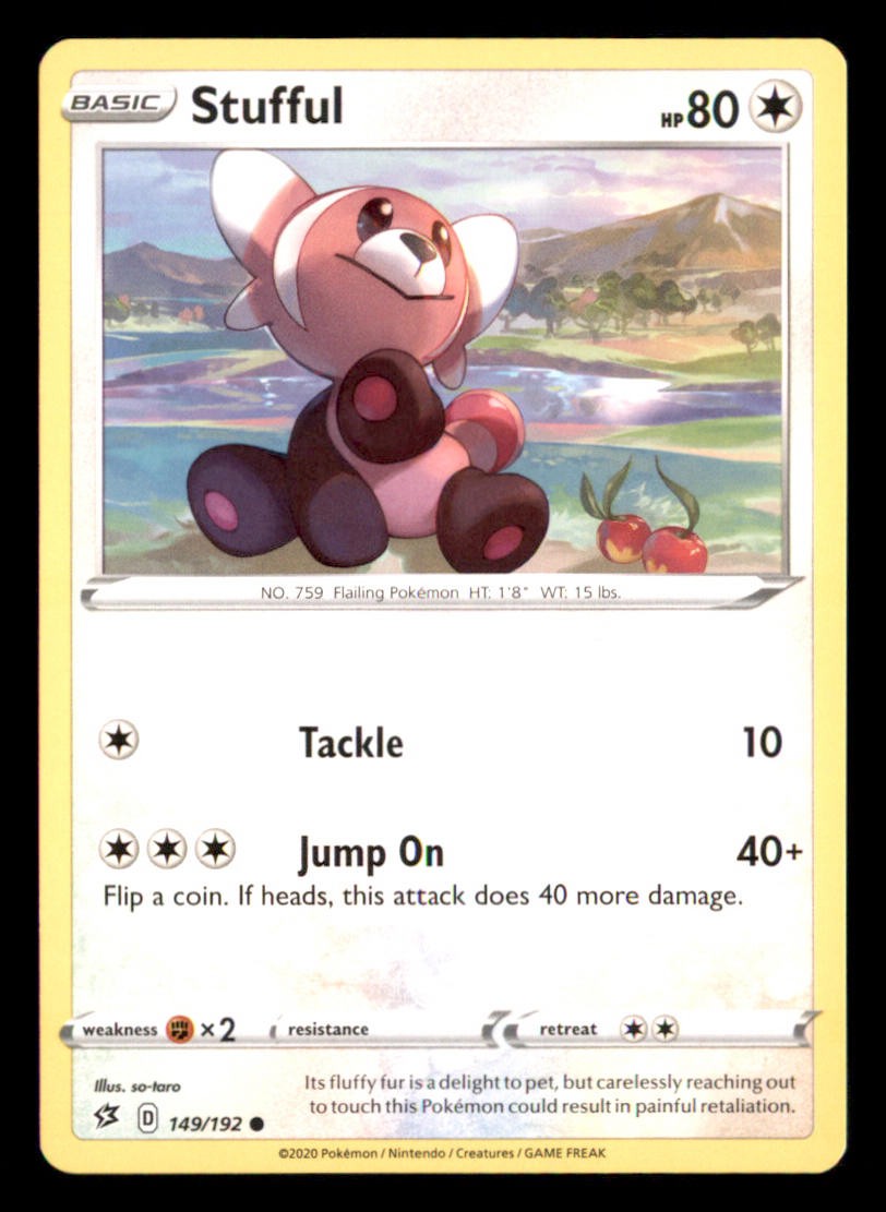 Stufful 149/192 Rebel Clash Pokemon Near Mint so-taro