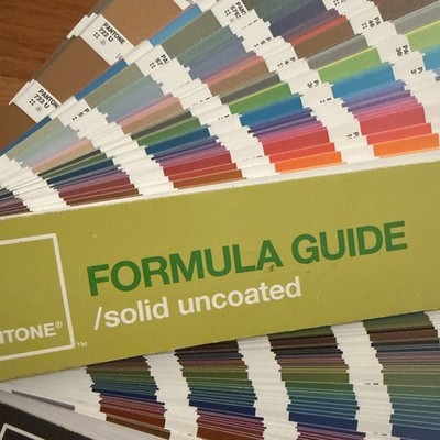 Pack 3 Pantone Formula Guides Solid UnCoated Metallic Coated