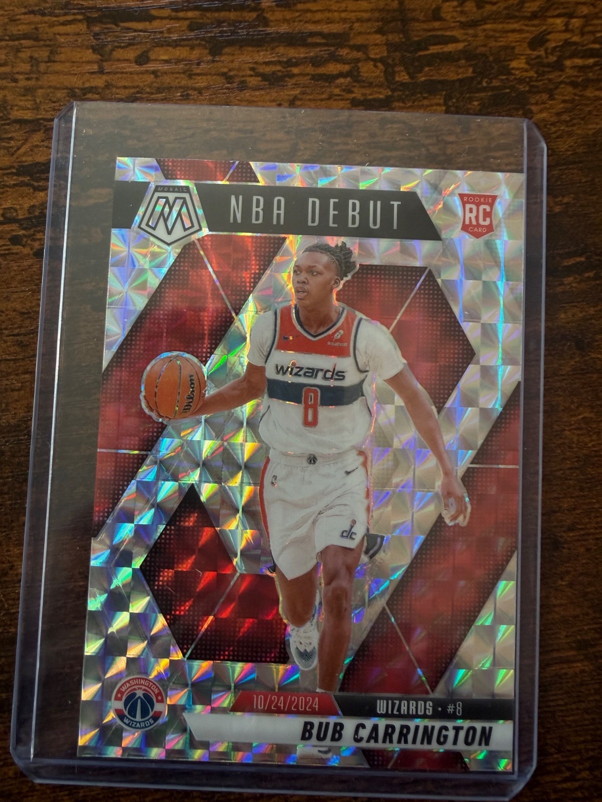 2024-25 Panini Mosaic - NBA Debut Bub Carrington #259 Silver Prizm (Rookie Card)